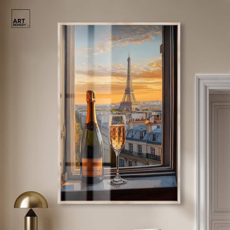 Classy Drink in Paris Shadowbox by Art Remedy