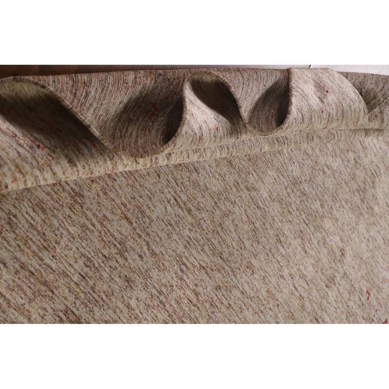 Gabbeh Area Rug Handmade Living Room Wool Carpet - 8'2"x 9'11"