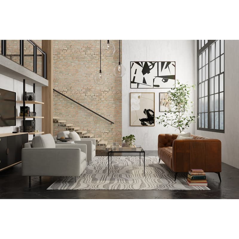 Grand Bazaar Wallace Hand Tufted Abstract Transitional Area Rug
