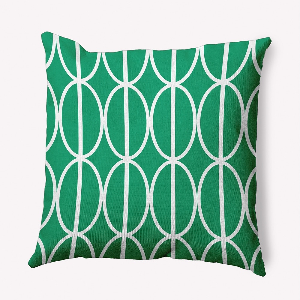 Ovals Go 'Round Indoor/Outdoor Throw Pillow