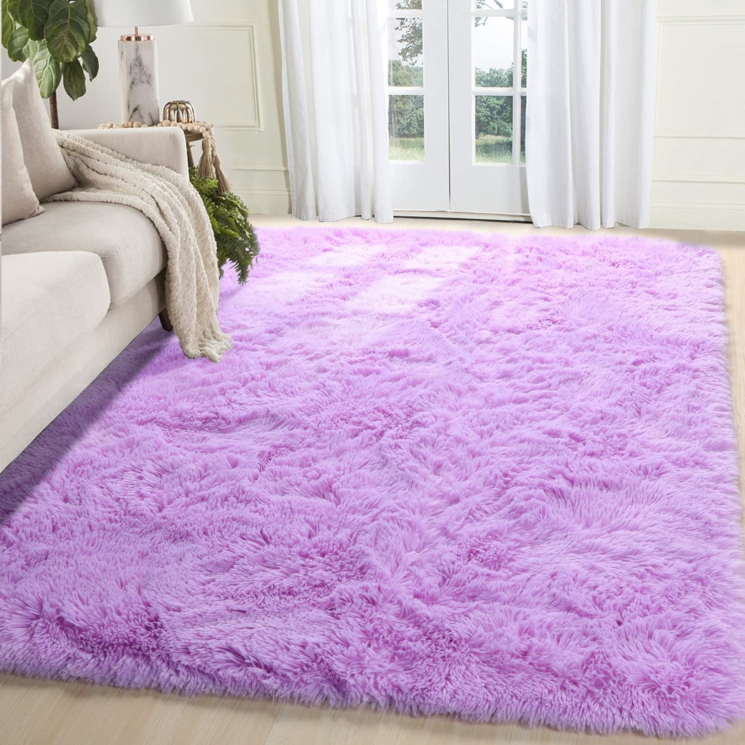 Purple rugs for bedroom sale