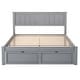 preview thumbnail 26 of 34, Twin/Full Solid Wood Bed Frame with Headboard and Storage Drawers, Kids Platform Bed Frame Twin/Full Size, No Box Spring Needed