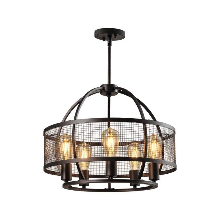 Maxax 5 - Light Unique Drum Chandelier