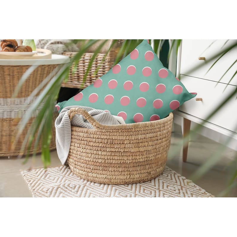 Polka Dots Decorative Throw Pillow