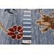 preview thumbnail 8 of 7, ECARPETGALLERY Hand-knotted Modern Oushak Light Denim Blue Wool Rug - 7' 11" x 9' 11"