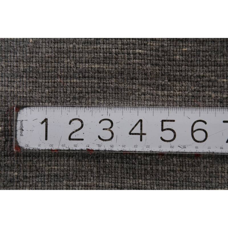 Hand Knotted Oriental 100% Wool Carpet Tribal Animal Pictorial Greys & Charcoal Gabbeh Area Rug - 4' 11'' X 3' 0''