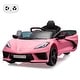 preview thumbnail 1 of 44, 12V Kids Ride on Car Licensed Corvette Battery Powered Car Toddles Electric Sports Car Toy