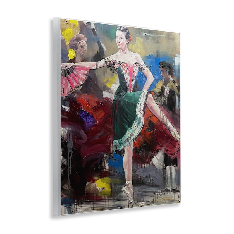 Stupell Classic Ballerina on Stage Wall Plaque Art Design By Lucille Lee