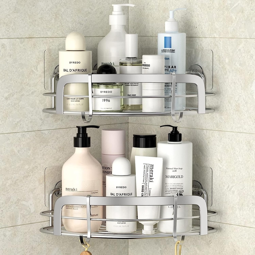 Mind Reader Bathroom Shower Caddy, Bathroom Storage Shelves for Shampoo, Bar  Soap, Body Wash, Silver - Bed Bath & Beyond - 22439280