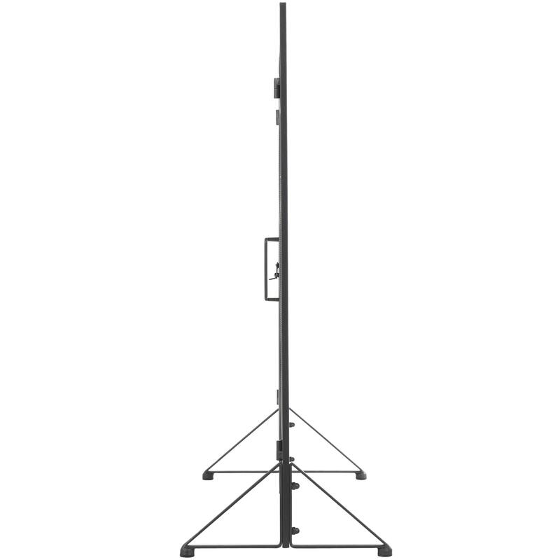 Black Metal Minimalistic Single Panel Fireplace Screen with Arch Inspired Doors and Handles