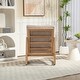 preview thumbnail 4 of 5, Upholstered Accent Glider Chair with Rubberwood Frame