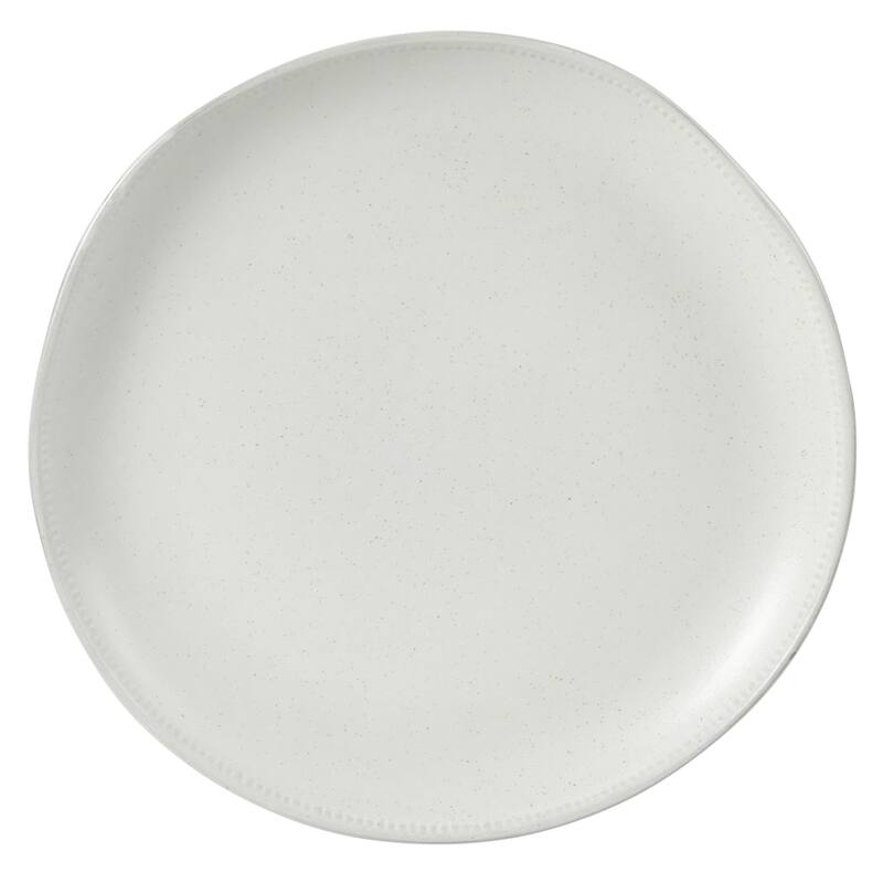 Gibson Elite Menlo Park 16-Piece Pottery Clay Stoneware Dinnerware Set - Reactive Glaze, Embossed, Service for 4