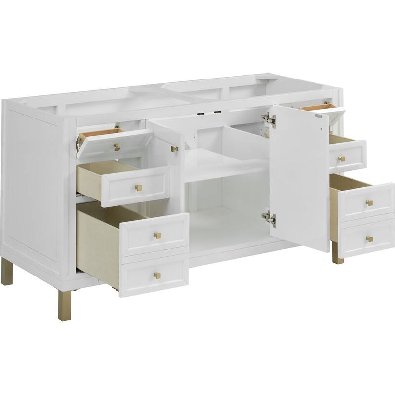 James Martin Vanities 503-V60D-FENC Chicago 60" Free Standing Double