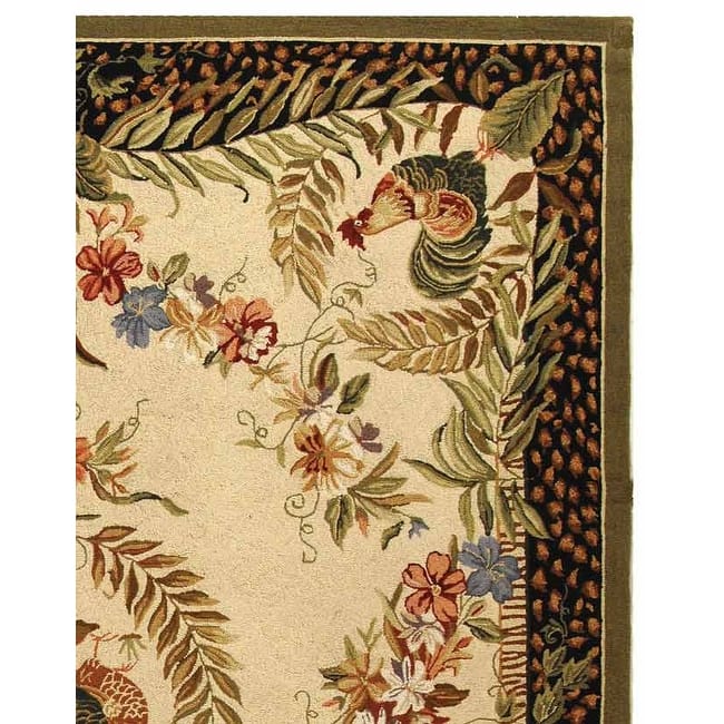SAFAVIEH Handmade Chelsea Asmaa French Country Rooster Wool Rug