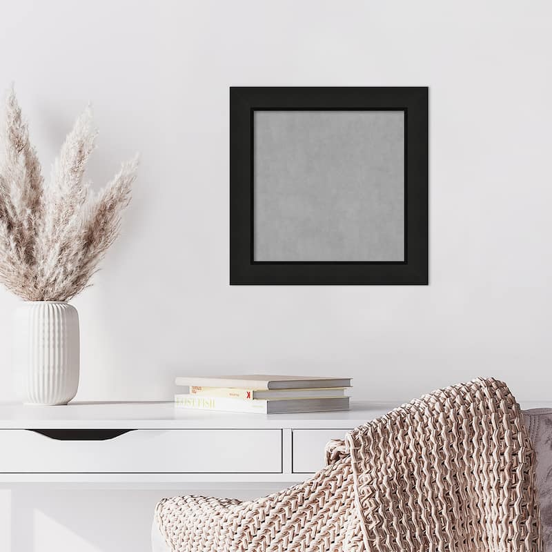 Amanti Art Midnight Black Narrow Framed Magnetic Board
