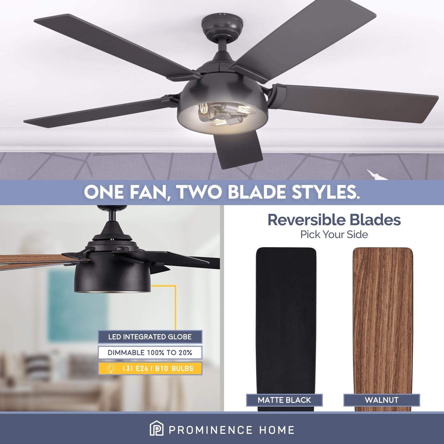 Octavia Industrial Ceiling Fan 