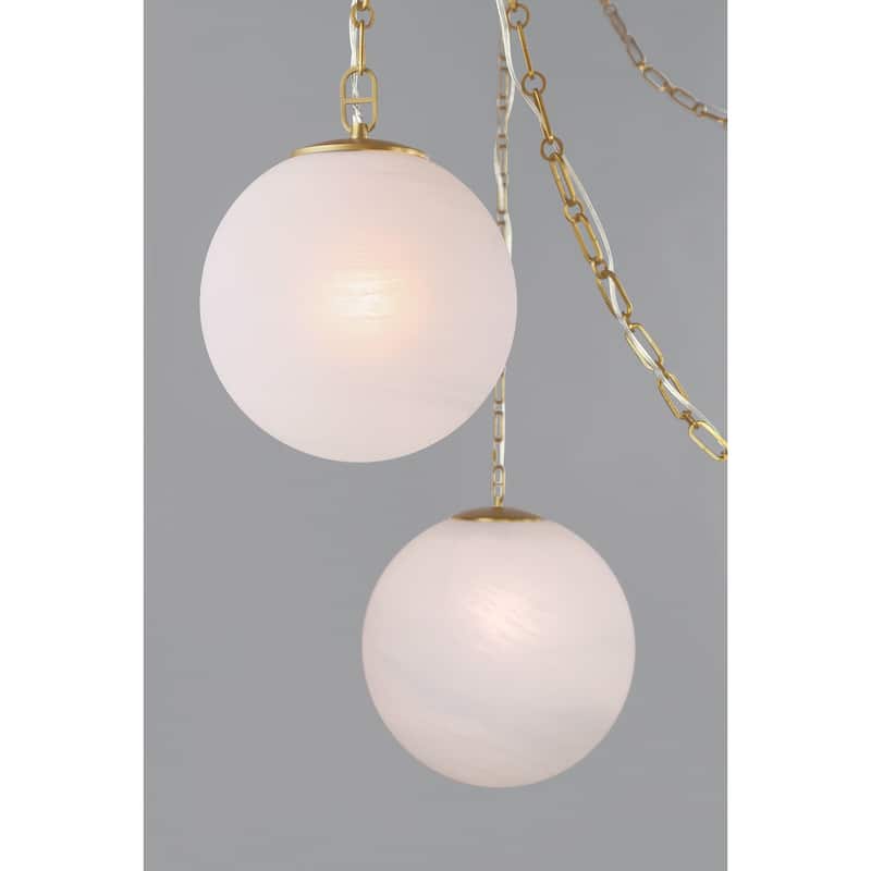 Minka Lavery 5218 Marbelle 3 Light 81" Wide Multi Light Pendant with