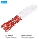 preview thumbnail 3 of 5, 6Pcs 17.7" Polyester Basketball Hoop Net Replacement, White Red