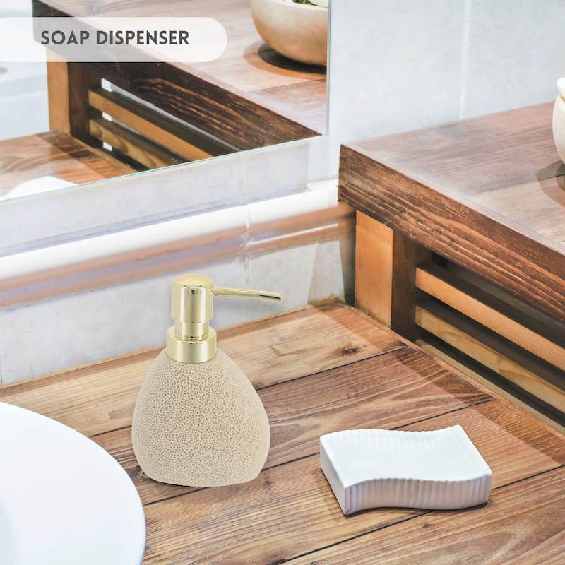 Stylish Sea Sponge Inspired Bathroom Accessory Set