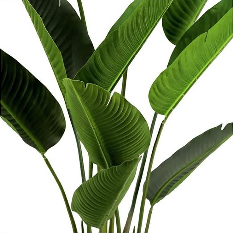 6ft Deluxe Artificial Travelers Palm Tree Tropical Plant in Black Pot - 72" H x 29" W x 29" DP