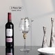 preview thumbnail 25 of 25, Rimmed Red Wine Glasses with Diamond Rhinestone Accent - 18 oz, 10 Inches Tall - Perfect Toasting Glasses for Bride and Groom