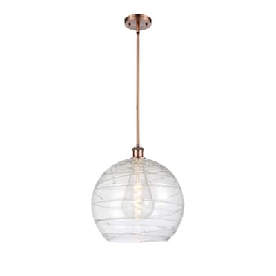 Innovations Lighting Athens Deco Swirl 1 Light 14" Pendant