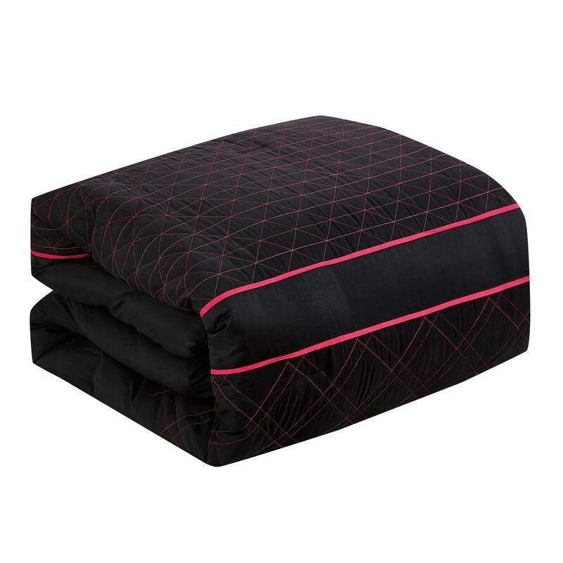 Shatex Niabi 9PC Bedding Comforter Set All-season Reversible Bed in a Bag - Queen