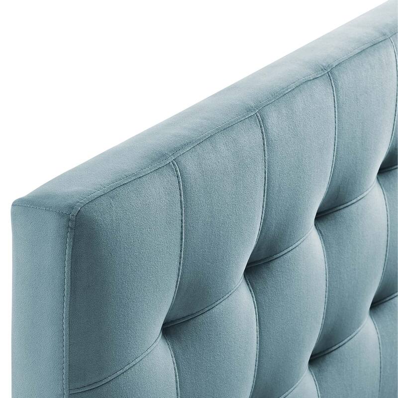 Carson Carrington Labbgard King Biscuit Tufted Velvet Headboard