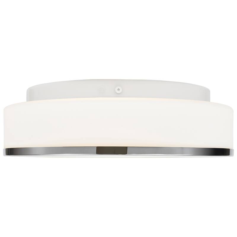 Access Lighting Aero Flush Mount - 15.75" - Chrome Finish - Replaceable LED - Bulb Included