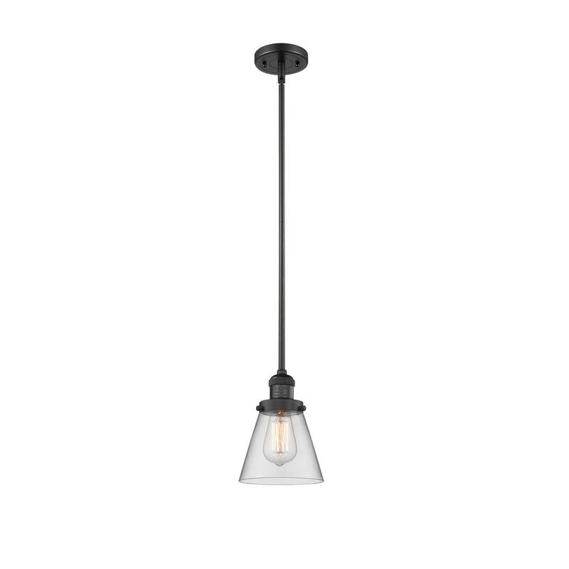 Innovations Lighting Small Cone Single Light 6" Wide Mini Pendant with