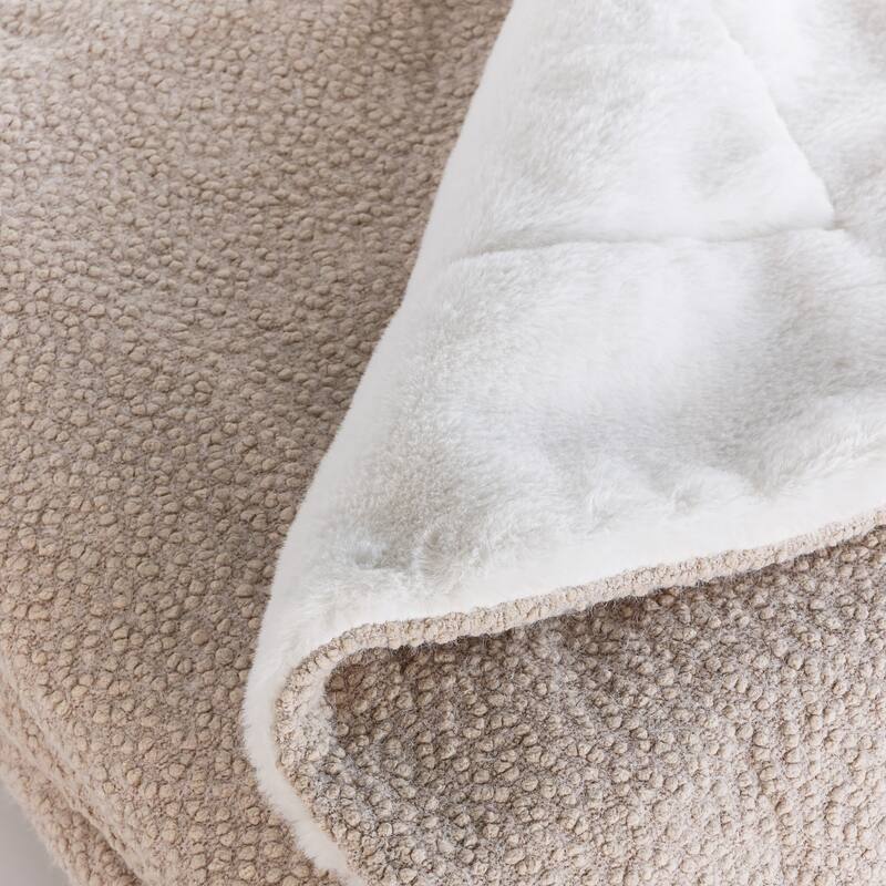 Jennifer Adams Chunky Boucle Throw Blanket