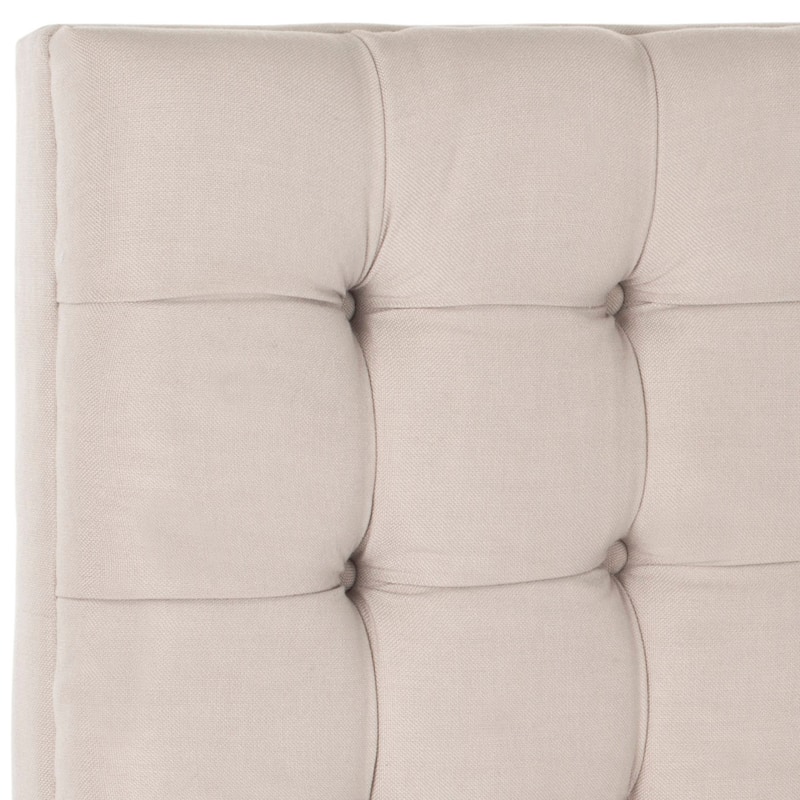 SAFAVIEH Kiana Steel Blue Velvet Upholstered Tufted Headboard