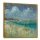 preview thumbnail 2 of 6, Designart "Sky and Sea" Nautical & Coastal Framed Canvas 16 in. wide x 16 in. high - Gold