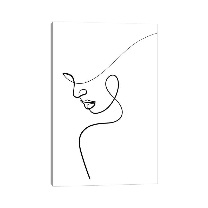 iCanvas "One Line Woman" by Dane Khy Canvas Print