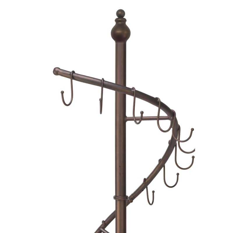Metal Bronze 72-inch Spiral Purse Tree