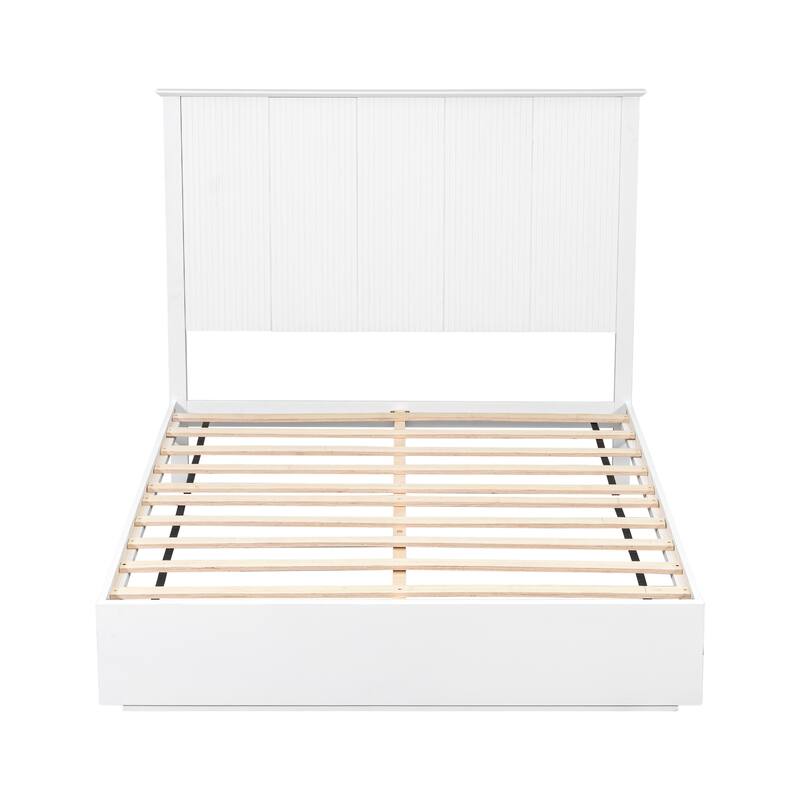 Christopher Knight Home - Brookhaven Modern Wooden Panel Bed with Vertical Slat Headboard