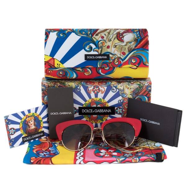 Shop Dolce Gabbana Cat Eye Sunglasses Dg4277 303413 52 Red