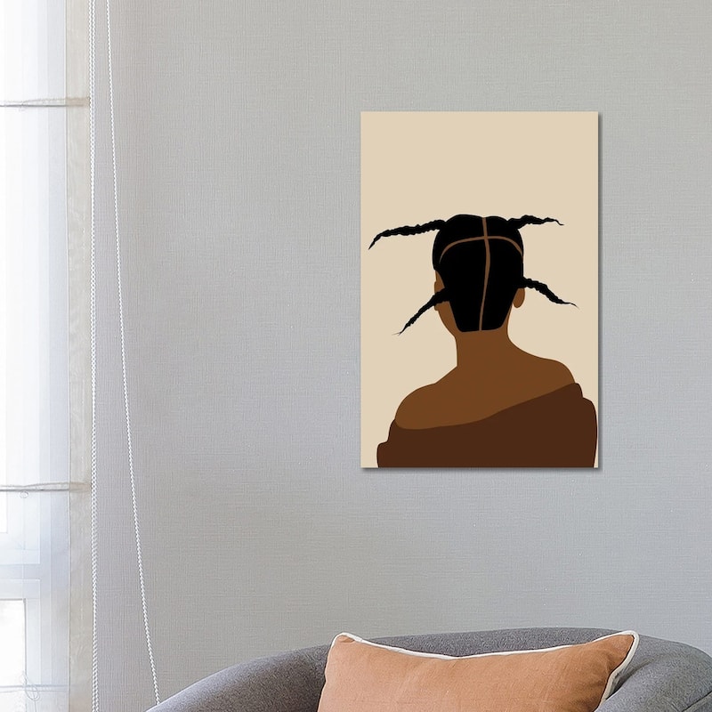 iCanvas "African Hairstyle" by Tysee Ciage Canvas Print - 26x18x1.5