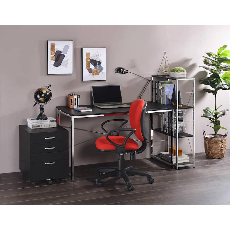Modern and Sturdy Writing Desk with Versatile Design for Productivity - Black