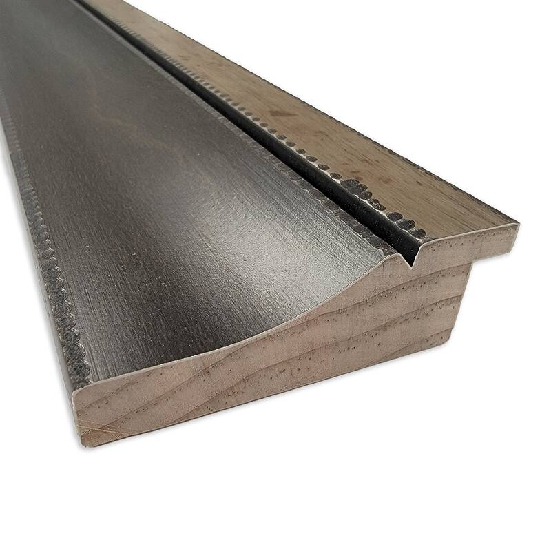 Hammered Charcoal Tan Wood Framed Natural Corkboard Bulletin Board