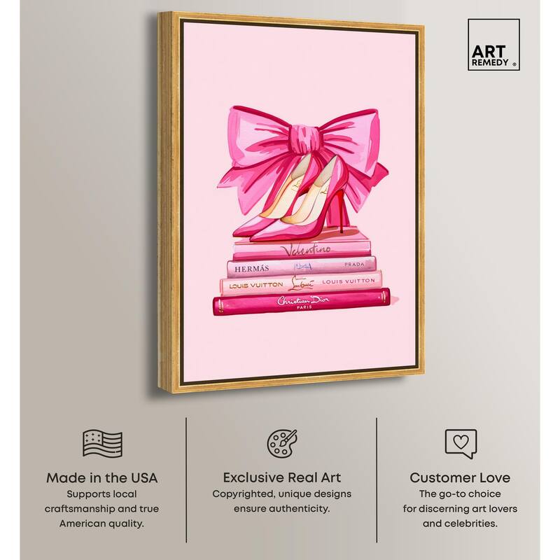 Roseate Runway Reads Canvas by Art Remedy