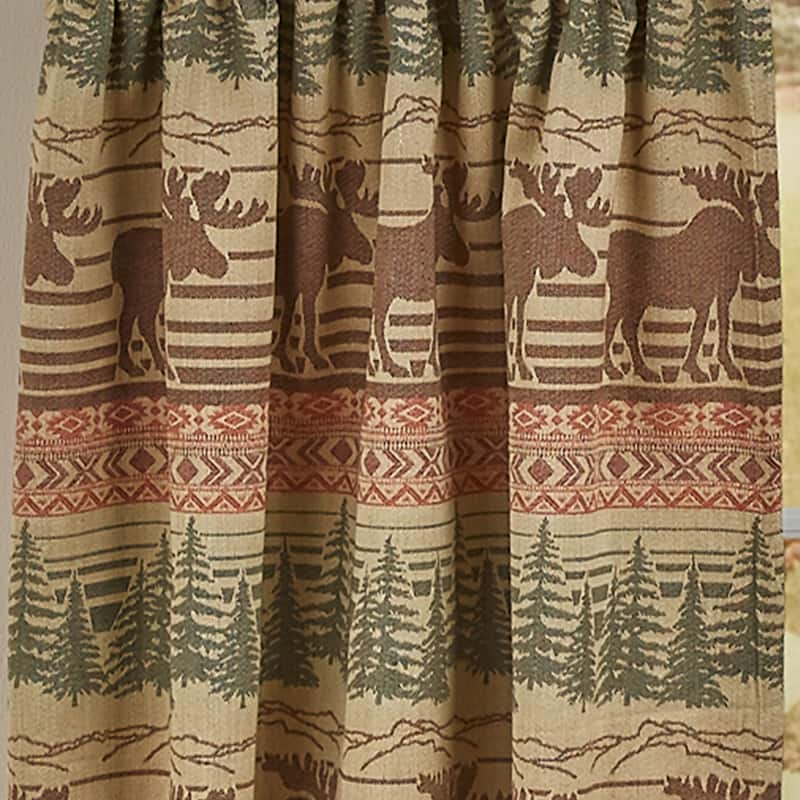 Park Designs Moose Jacquard Swag 72'' x 36" - 72" X 36"