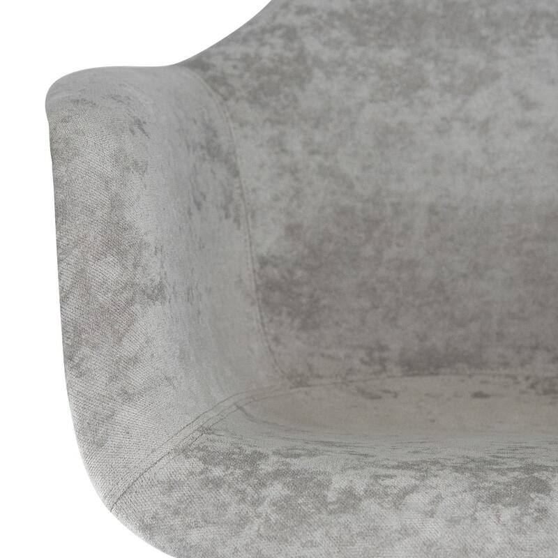 Willow Velvet Accent Armchair with Eiffel Chrome Base Set of 4 by LeisureMod