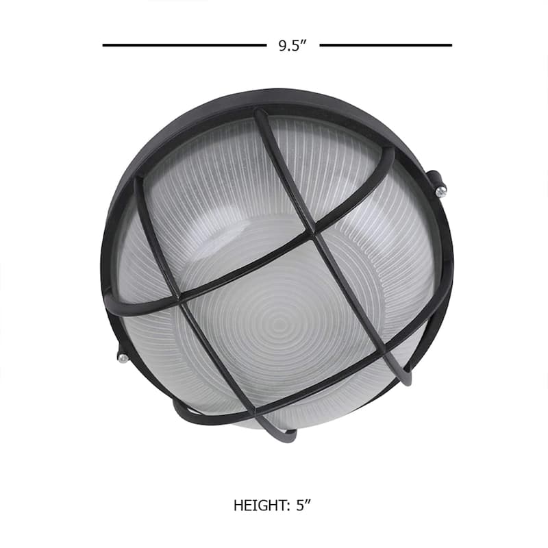 LED Flush Mount Ceiling light 9.5"W x 5"H - 5x9.5x9.5