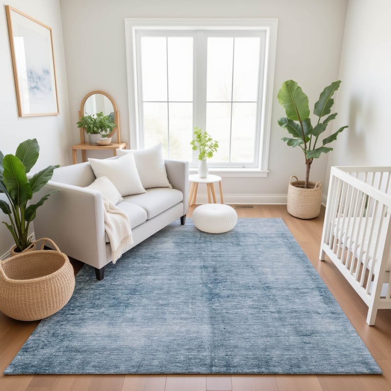 Premium Washable Super Soft Solid Ombre Mayfield Rug