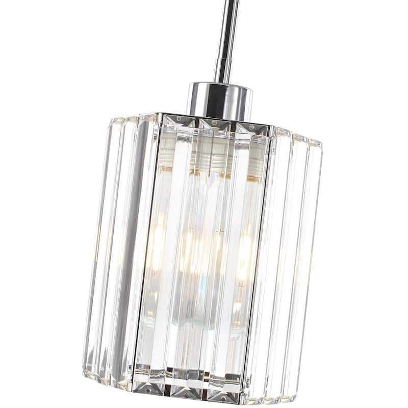 1-Light Crystal Pendant Lighting Fixtures for Sloped Ceiling