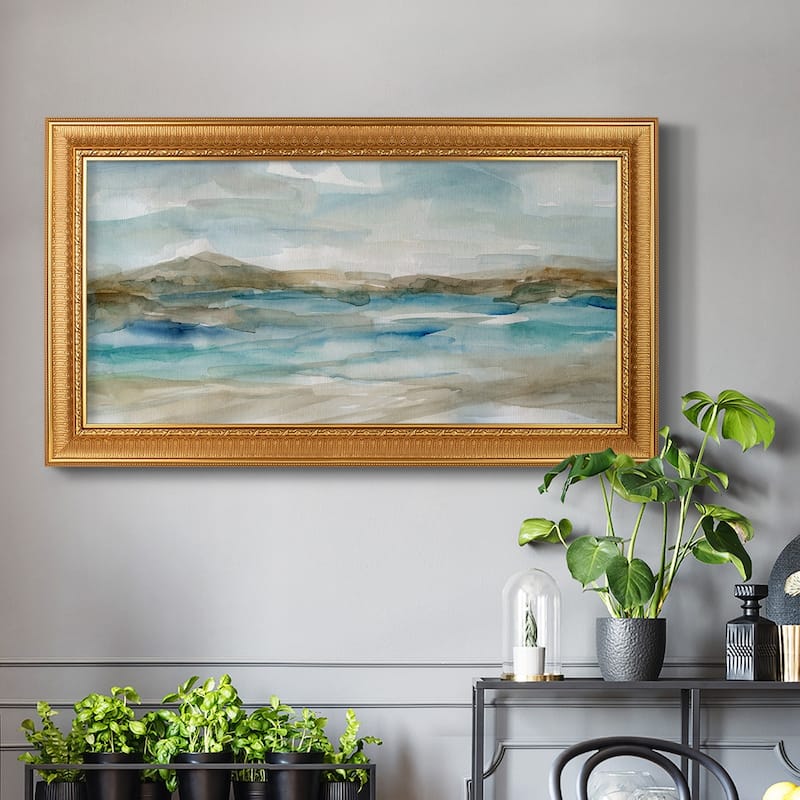Peaceful Beach II Premium Framed Canvas- Ready to Hang