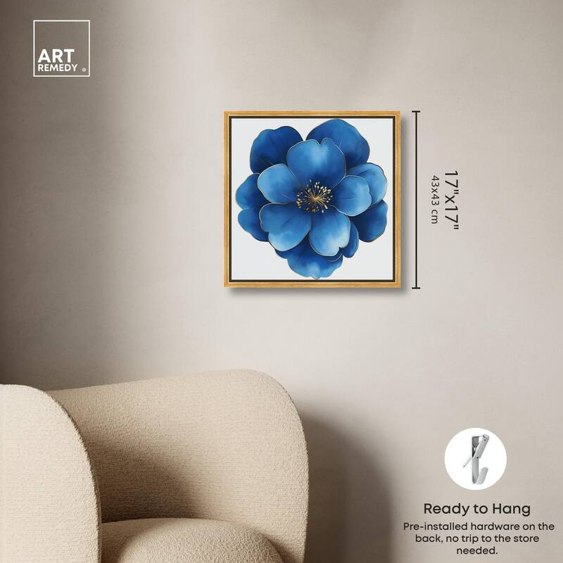 Blue Brilliance I Canvas by Art Remedy
