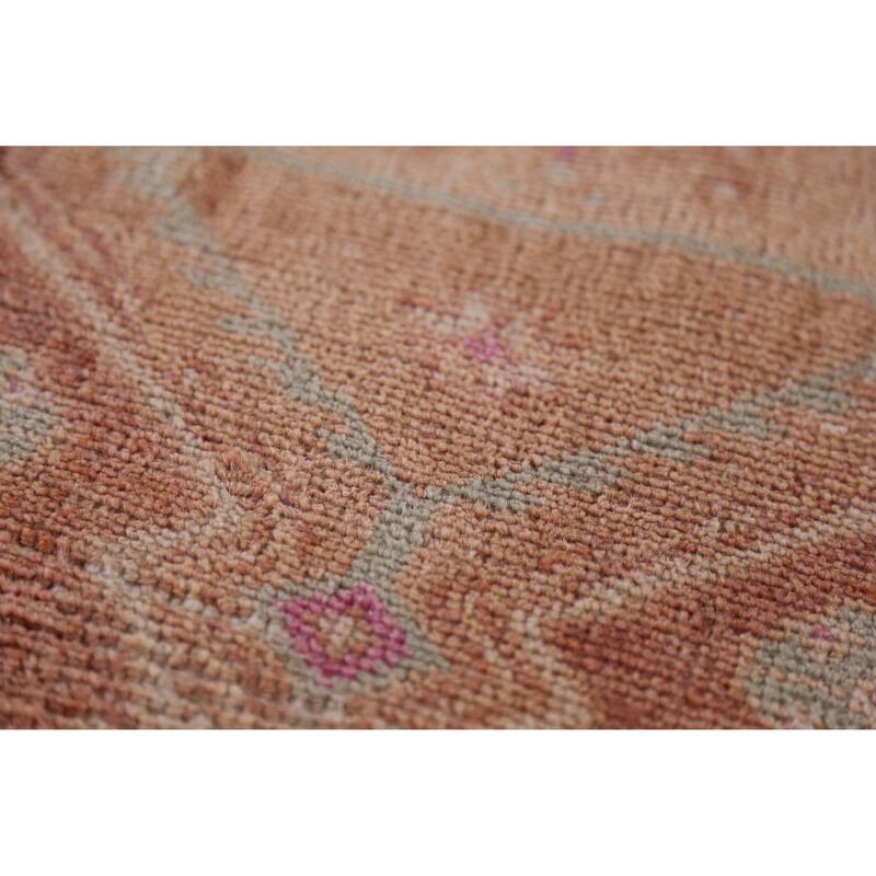 Hand Knotted Oriental 100% Wool Carpet Transitional Tribal Brown Anatolian Area Rug - 3' 1'' X 1' 7''
