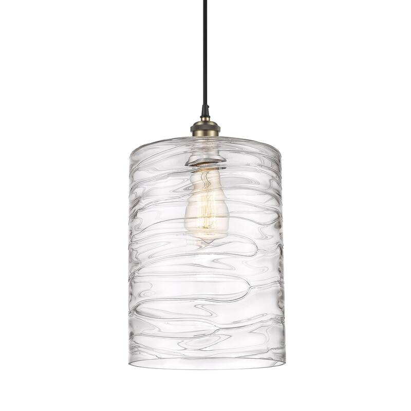Innovations Lighting 516-1P-14-9-L Cobbleskill Pendant Cobbleskill 9" - Deco Swirl / Black Antique Brass